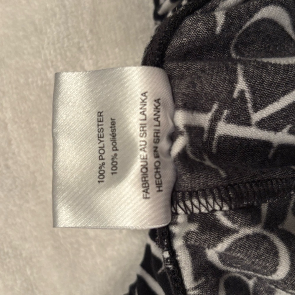 Michael Kors Men’s Black and White Logo Pajama Pants - Picture 4 of 5